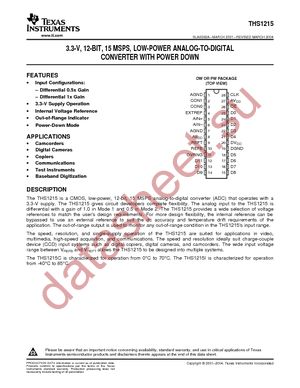 THS1215CDWG4 datasheet  